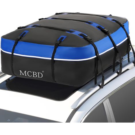Sac de Toit de Voiture, 20 Pieds Cubes/566 litres Coffre de Toit Souple étanche pour Tous véhicules SUV avec/sans Barres (1/5)