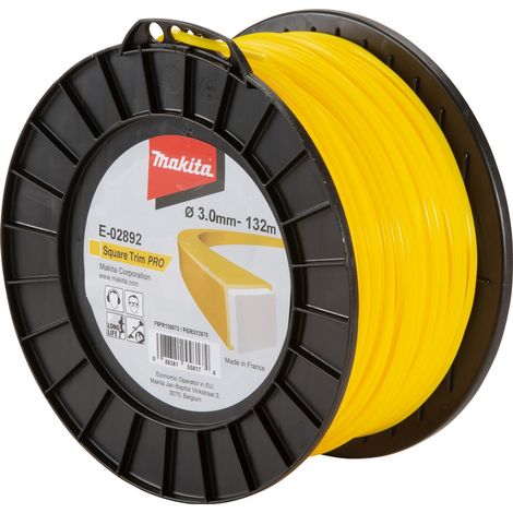 Quadratischer Draht Square Trim Pro MAKITA 3 mm x 132 m - E-02892
