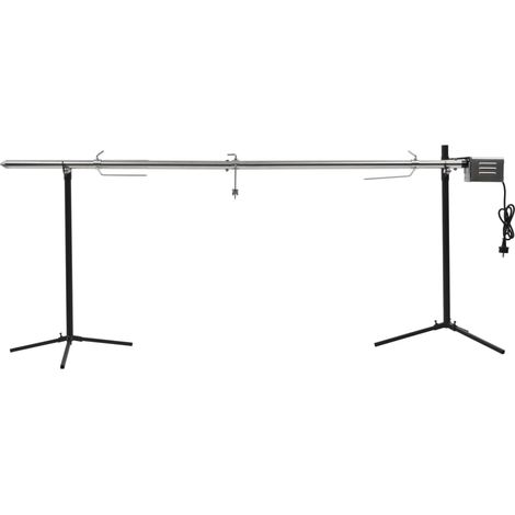 Automatischer Grillspieß mit Motor Edelstahl 207×45×81 cm vidaXL (1/5)