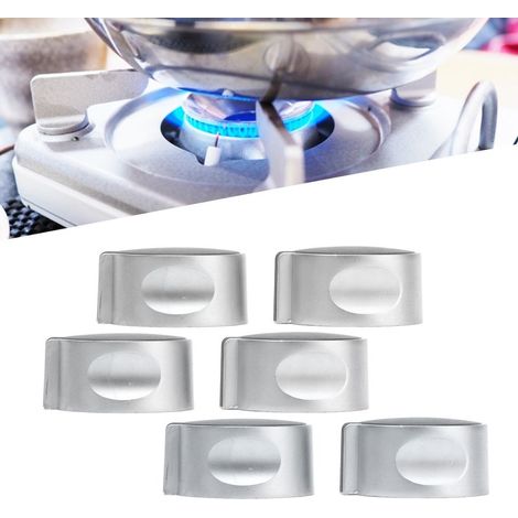 [Bouton de gaz] Nouveau zinc 180g Diamètre adaptable Notch plongeur Direction, 3 pièces léger portable sans outils Installation facile Contrôle ajustable 45° (1/5)