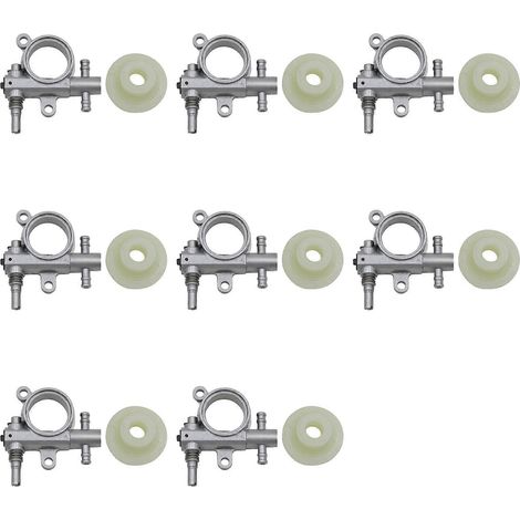 8Set 2500 3800 tronçonneuse pièces détachées tronçonneuse pompe à huile avec Worm Drive Gear Fit pour tronçonneuse 25CC (1/5)