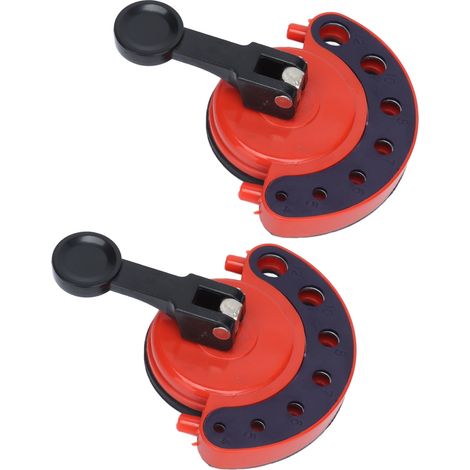 2 guides de scie cloche réglables, multifonctionnels et faciles à utiliser, en ABS et caoutchouc de qualité supérieure pour carrelage et verre. (1/5)