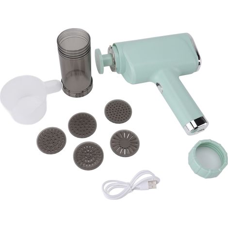 Machine à pâtes électrique portative USB, automatique, Portable, pour nouilles, Ramen, pour la cuisine domestique, vert