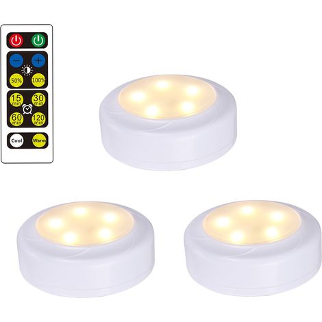 Lot de 6 ampoules LED spot avec télécommande, éclairage décoratif intelligent