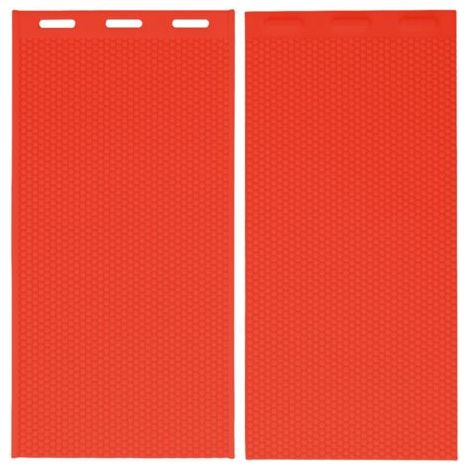 QORVA- 2 pièces 5.4mm Silicone cire d'abeille moule cire d'abeille fond de teint presse moule apiculture fournitures 44x28cm rouge (1/4)