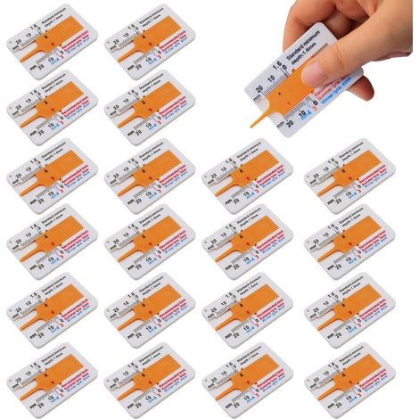 20er Pack Reifenprofiltiefenmesser 0-20mm für Auto & Motorrad (1/5)