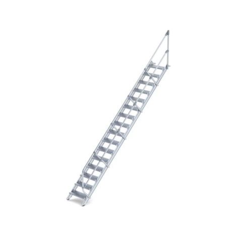 MUNK Treppe 45° inkl. einen Handlauf, 600mm Stufenbreite, 16 Stufen