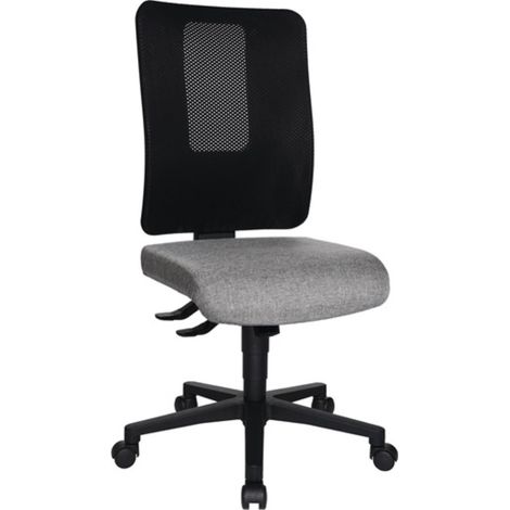 Sedia girevole da ufficio con tecnologia sincrona nero / grigio chiaro 460-560 mm capacità di carico 110 kg TOPSTAR (1/4)