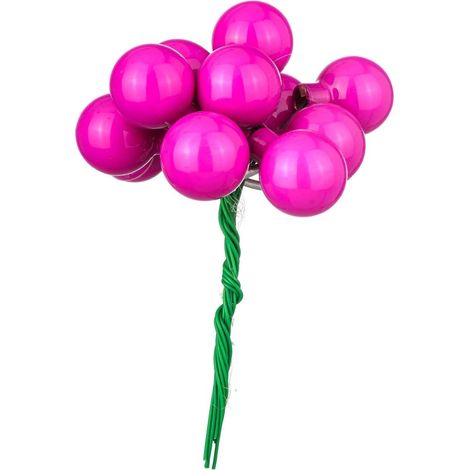 ARPIMEX Box 144 Mini Sfere Natale Vetro D 20 Mm Fucsia