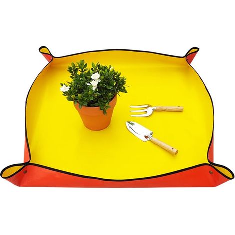 Tappetino di riempimento per piante - 50 x 50 cm - Impermeabile - Bonsai - Piante da giardino - Trappole portatili - Tappetino per trapianto di piante grasse