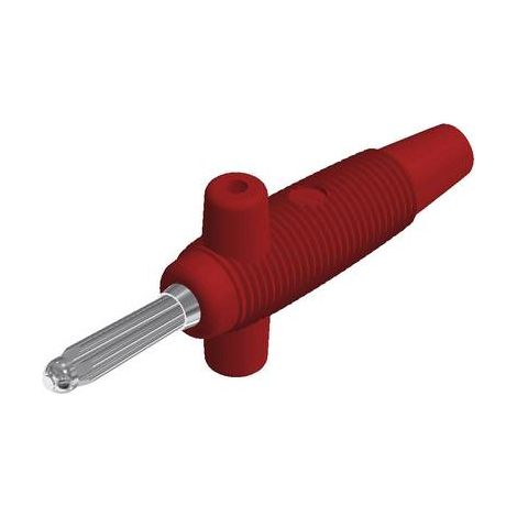 Fiche banane mâle Ø de la broche: 4 mm Hirschmann Test & Measurement Buela 300 K 931667101 rouge 1 p (1/2)