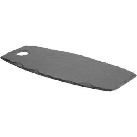 Lot de 6 Assiettes de Présentation "Ardoise" 44cm Noir (1/2)