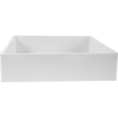 Plateau expérimental Chimique en polypropylène Blanc : bac de rétention pour liquides usés, Facile à Nettoyer, adapté aux expériences de Chimie (1/5)