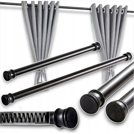 Duschvorhangstangen-Verlängerungsstange ohne Bohren 110-200 cm 25 mm
