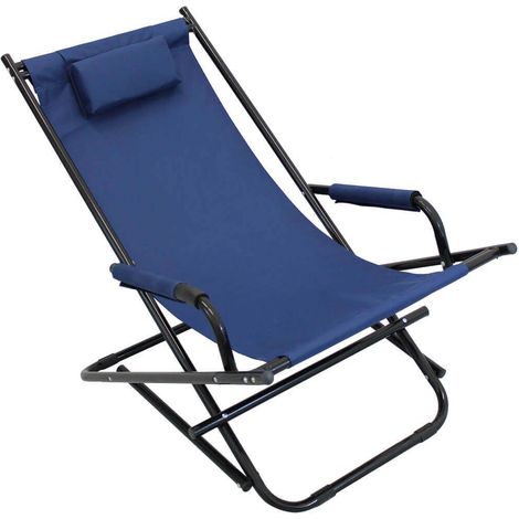 sdraio mare prendisole basculante pieghevole in alluminio cm 66 x 55 x 74 h (1/2)