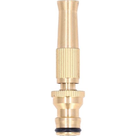 Hose Nozzle Jet Sprayer High Pressure Adjustable Brass Quick Connector for Garden (1/5)