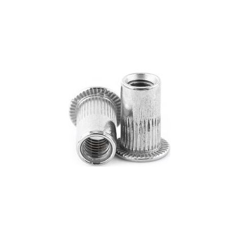 Écrou à rivet aveugle fileté à tête plate M3M8, vis à écrou en acier inoxydable (M3)