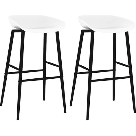 Barhocker 2 Stk. Weiß