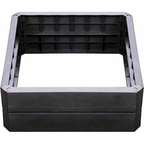 Carre potager en hauteur imitation bois 75 cm (1/2)
