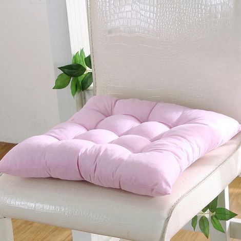 Coussin De Siege Carré - Tissu Velours Doux - Pour Chaise De Salle À Manger Bureau Patio Extérieur - 2 Pièces (1/3)