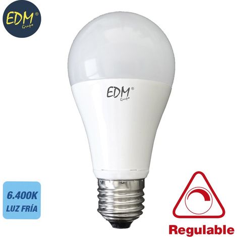 Dimmbare Standard-EDM-LED-Glühbirne E27 10 W 810 lm 6400 K Kaltlicht Ø6 x 11 cm