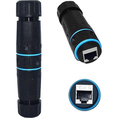 1 Connecteur RJ45 Femelle, Adaptateur Extension CAT6 Verrouillable M20, Coupleur Étanche IP68 Pour Réseau