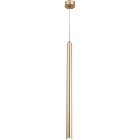 Suspension tube doré G9 10W IP20 – Métal et aluminium – Hauteur 1200mm, diamètre tube 28mm – Éclairage intérieur moderne – Braytron (1/3)
