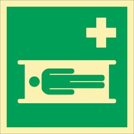 Señal de rescate ASR A1.3/DIN EN ISO 7010/DIN 67510 L148xAn148 mm - 9109FHL148