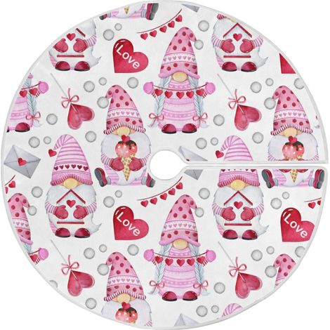 Arbre Skirt - Tapis De Protection Pour Arbre De Noël En Velours Néerlandais - 48 Pouces - Décoration Intérieure Et Extérieure (1/5)
