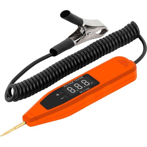 Testeur de Circuit Électrique Automobile 5-32v Affichage Numérique, Stylo Testeur de Tension Haute Précision en Abs pour Diagnostic Rapide (1/5)