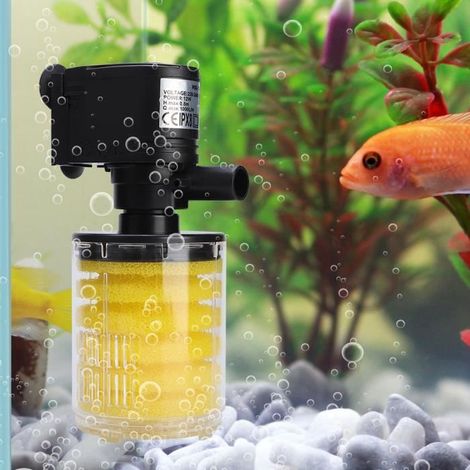 Filtre d\'aquarium 3 en 1 - SURENHAP - Multifonctionnel - ABS durable - Augmente l\'oxygène - Facile à installer (1/4)