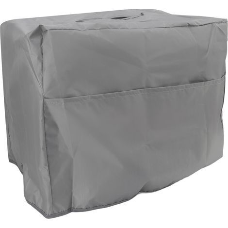 Housse de soudure imperméable 190T en polyester taffetas argenté anti-UV, protection pour poste à souder, utilisation jardin/balcon, dimensions 47x28x37cm, gris. (1/5)