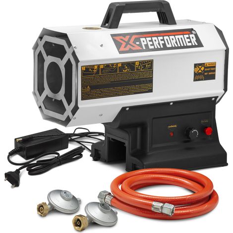 Canon à chaleur au gaz 9 à 20KW – Autonome sur batterie 20V ou secteur 230V – Débit d'air 500 m³/h – Protection contre surchauffe – X-Performer (1/3)