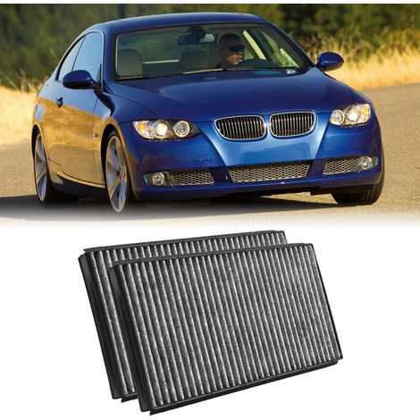 Jeu de 2 filtres d'habitacle pour BMW E60 528i 535i 535xi 545i 550i 650i M5 M6 - Remplacement précis, haute efficacité, protection optimale (1/5)