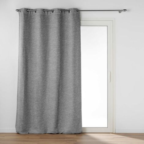 Rideau occultant 140 x 240 cm occultant jacquard Dusky Anthracite (1/4)