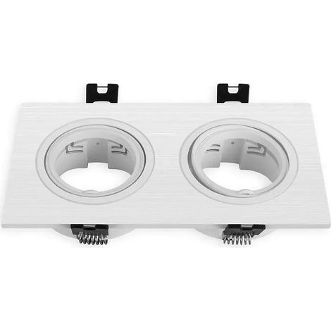 KIT ARO CUADRADO BASCULANTE MATEL BLANCO DOBLE (1/4)