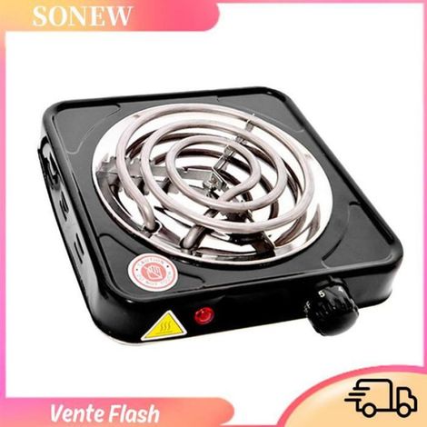 Cuisinière Électrique À Tube - 1000 W - Pour Intérieur Et Extérieur - Noir - 220 V - Unité (1/5)