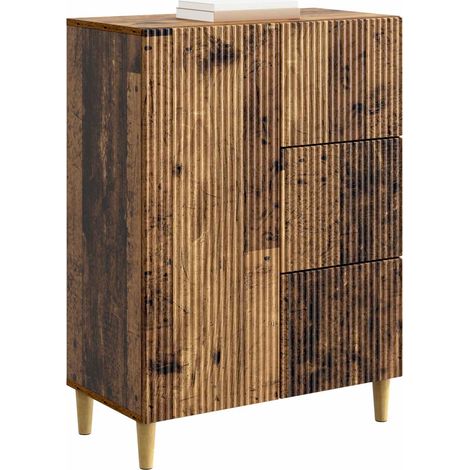 Maison La Vie - Buffet Salon Moderne - Meuble de rangement - Bois ancien 66 x 34,5 x 90 cm Bois d'ingénierie bu3028 (1/5)