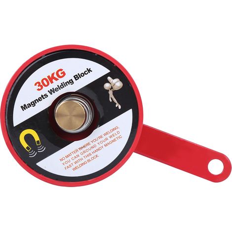 Étaux de positionnement magnétique - Acier allié rouge, 30 kg de force d'adhérence (1/5)
