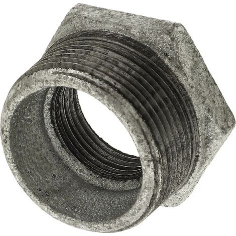 Raccord en fonte malléable réduction 1 1/2’’ x 1’’ FF/FM