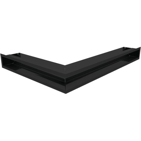 Eck-Lüftungsgitter LUFT rechts 54,7x76,6x9 schwarz Slim (1/5)