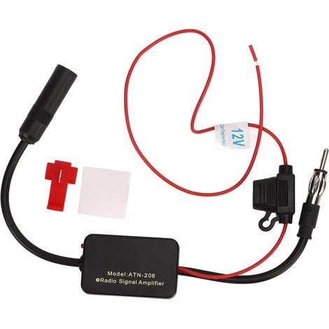 Antenne radio stéréo 12 V pour voiture : signal stable et clair, résistante aux interférences, amplificateur de signal pour véhicule. (1/5)