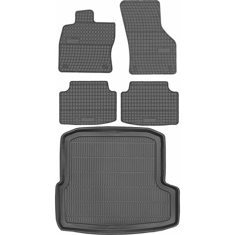 SET di tappetini in gomma per auto e tappetino per bagagliaio per Skoda Octavia III Kombi dal 2013 al 2020 (1/5)