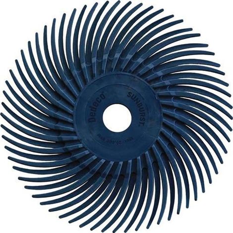 TYROLIT Radialbürstenscheibe PREMIUM SUNBURST Ø 76 mm Körnung 400blau (1/2)