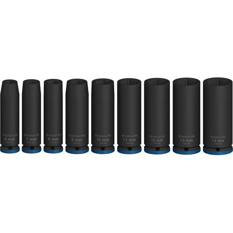 Bosch Nutsetters & sockets sets PRO Impact Socket Set 1/4"" Deep 9pcs 2608003035 (1/4)
