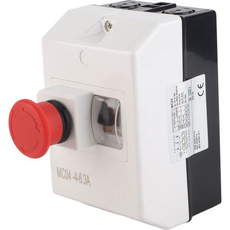 Protection moteur étanche disjoncteur avec bouton arrêt d'urgence 4-6,3A 230V 240V 400V 415V 500V 690V (1/5)