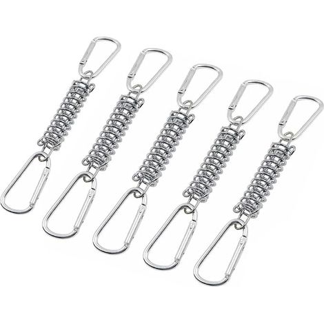 Stainless Steel Pull Springs with Grommets for Shade Sail Attachment, Stainless Steel Pull Spring for Tents, Awnings, Camping Accessories (1/5)