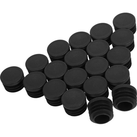 Lot de 20 bouchons ronds en plastique tubes poteaux clôtures meubles (1/5)