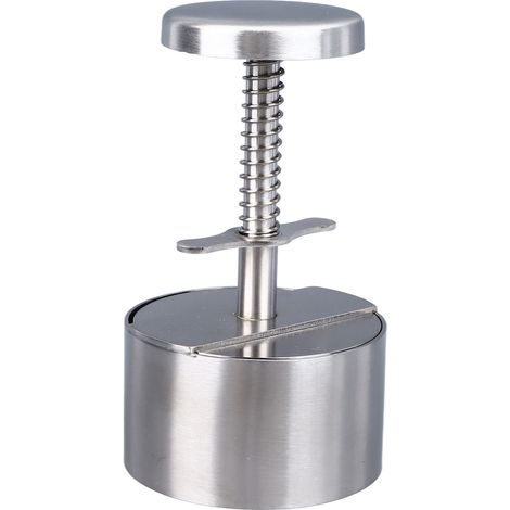 Presse à burgers professionnel en acier inoxydable, presse manuelle antiadhésive pour grill, idéale pour steaks hachés, légumes et cuisson. (1/5)