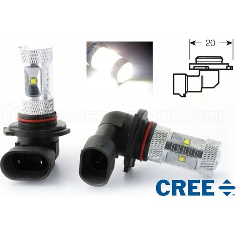 2 x Ampoules 6 LED CREE 30W - HB3 9005 - Haut de Gamme 12V haute puissance - Blanc (1/5)
